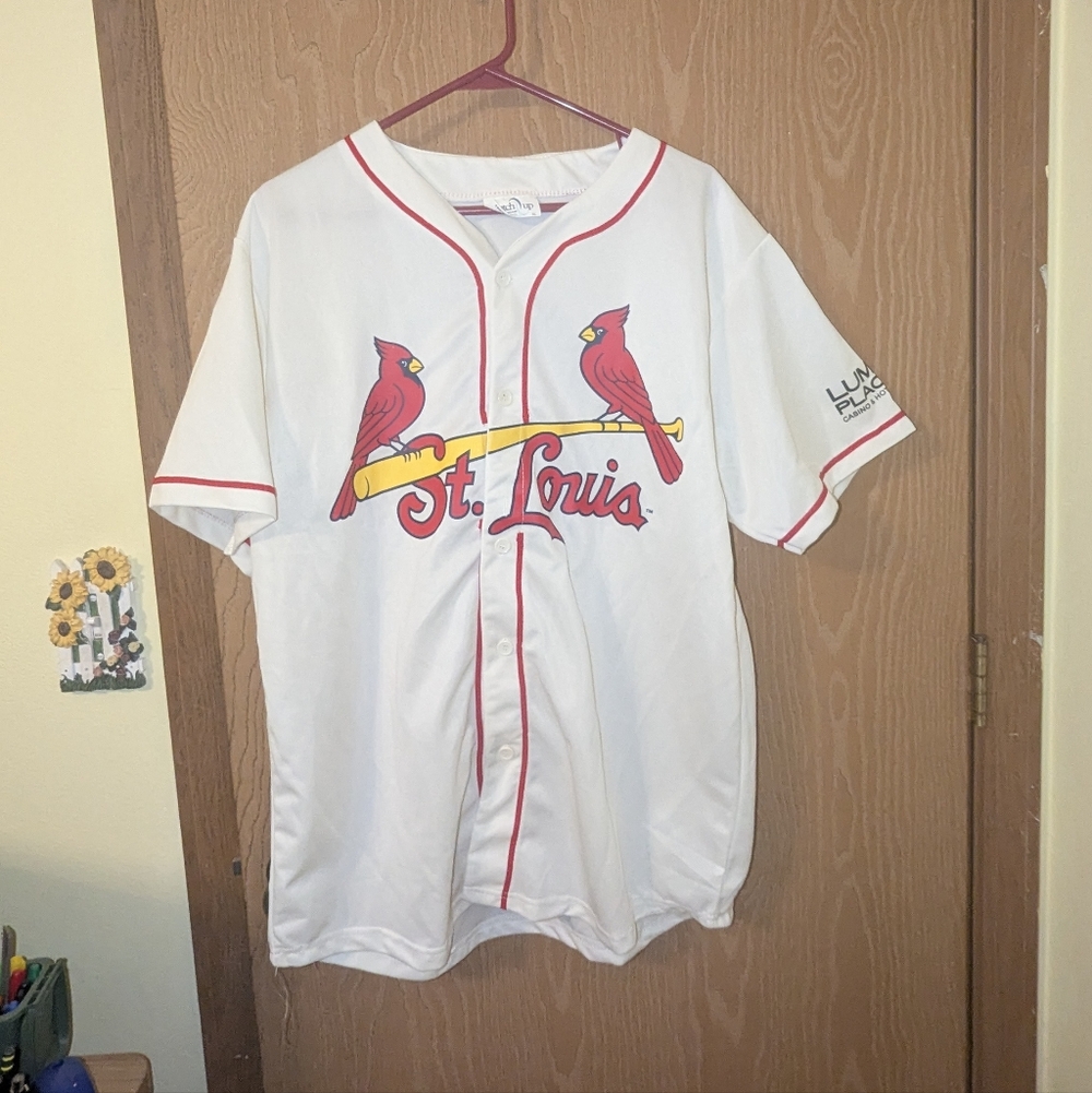 NWT Lumiere Place Promo Cardinals Short Sleeve Shirt Men's XL